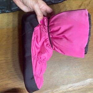 Hot Pink and Black warm up Bootie (dance)